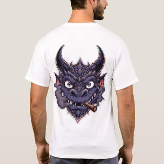 Purple Dragon Fantasy Graphic T-Shirt