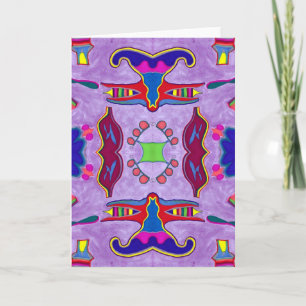 Purple Dragon Greeting Card