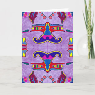 Purple Dragon Greeting Card