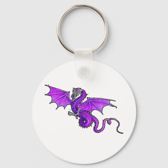 Purple Dragon Key Ring (Front)