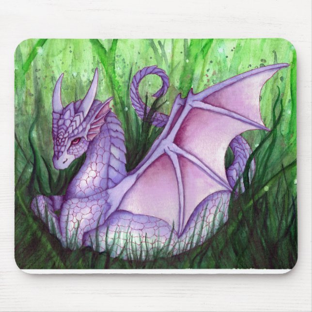 Purple Dragon  Mouse Mat (Front)