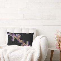 Purple Dragon on Black