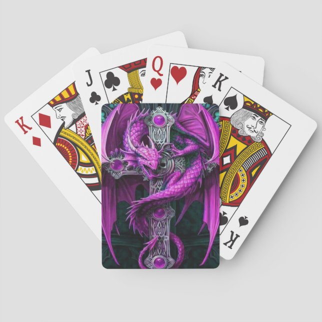 Purple Dragon Playing Cards (Back)