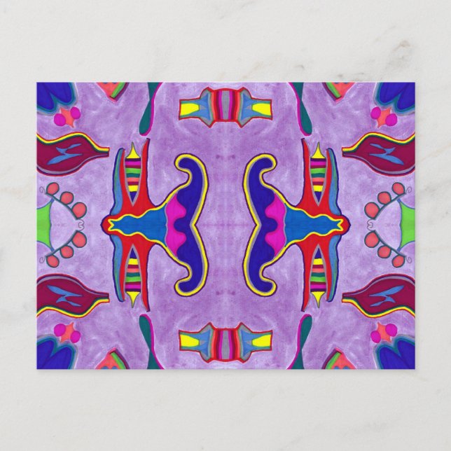 Purple Dragon Postcard (Front)