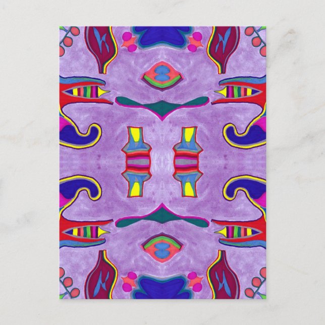 Purple Dragon Postcard (Front)