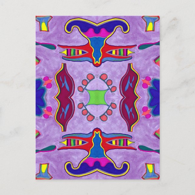 Purple Dragon Postcard (Front)