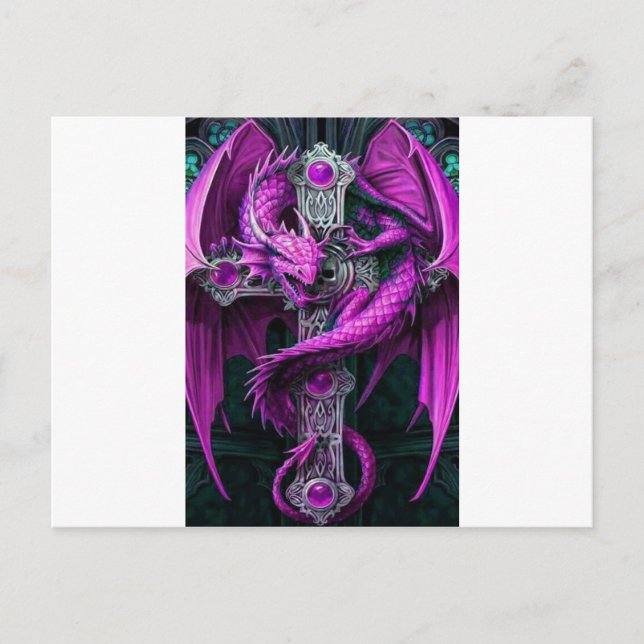 Purple Dragon Postcard (Front)