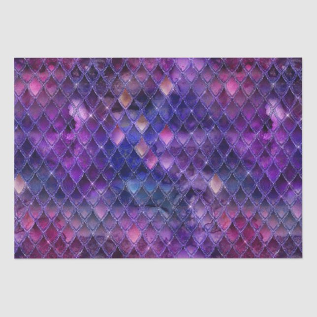 Purple Dragon Scales Tissue Paper (Front)