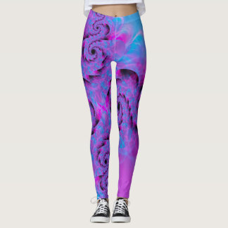 Purple Dragon Swirl Leggings