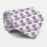 Purple Dragon with Elegant Crown