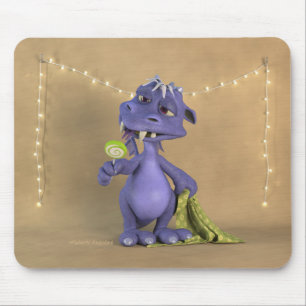 Purple Dragon with lollipop Mouse Mat