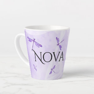 Purple Dragonflies, Personalised Coffee Mugs
