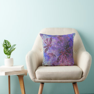 Purple Dragonfly Haze Cushion