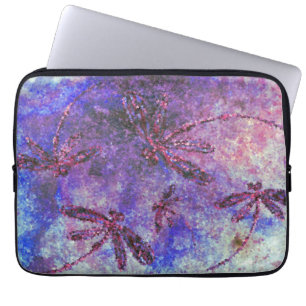 Purple Dragonfly Haze Laptop Sleeve