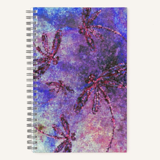 Purple Dragonfly Haze Notebook (Front)