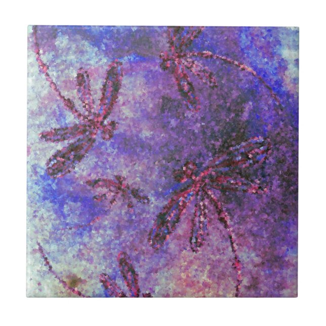 Purple Dragonfly Haze  Tile (Front)