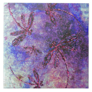 Purple Dragonfly Haze Tile
