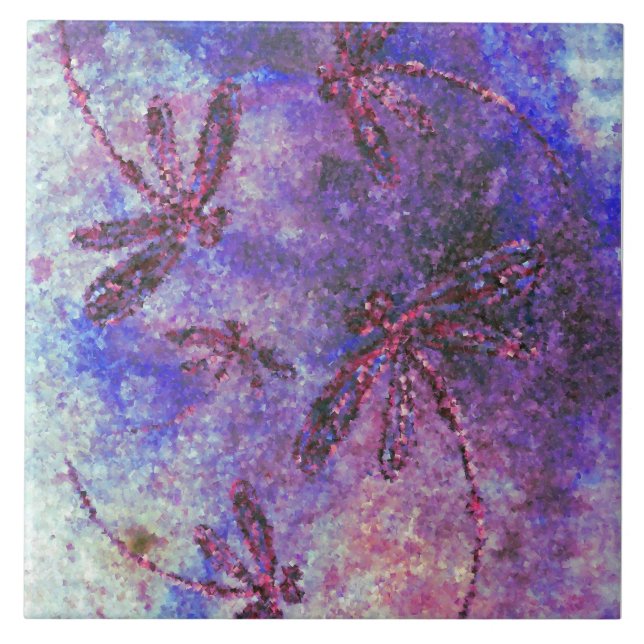 Purple Dragonfly Haze Tile (Front)