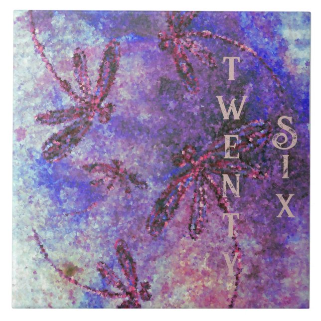Purple Dragonfly Haze Tile (Front)