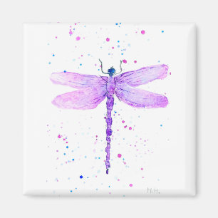 Purple dragonfly magnet