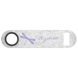 Purple Dragonfly Personalised Bottle Opener