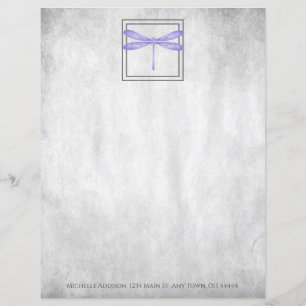 Purple Dragonfly Personalised Paper Sheet