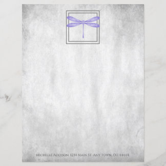 Purple Dragonfly Personalised Paper Sheet
