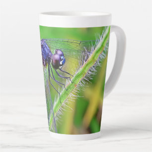 Purple Dragonfly Spirit Traits Latte Mug