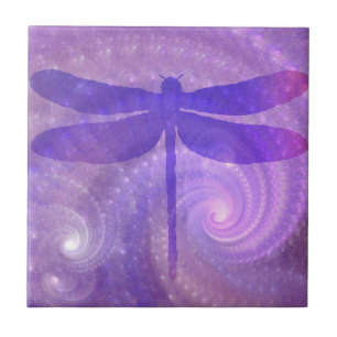 Purple Dragonfly Tile