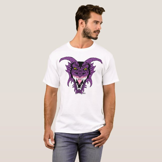 Purple Dragon's Head T-Shirt (Front Full)