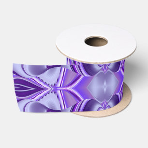 Purple Dream , Abstract Fantasy Rainbow-Art Satin Ribbon