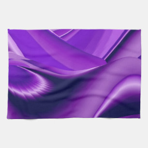 Purple Dream , Abstract Fantasy Rainbow-Art Tea Towel