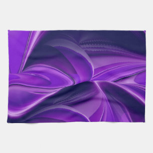 Purple Dream , Abstract Fantasy Rainbow-Art Tea Towel