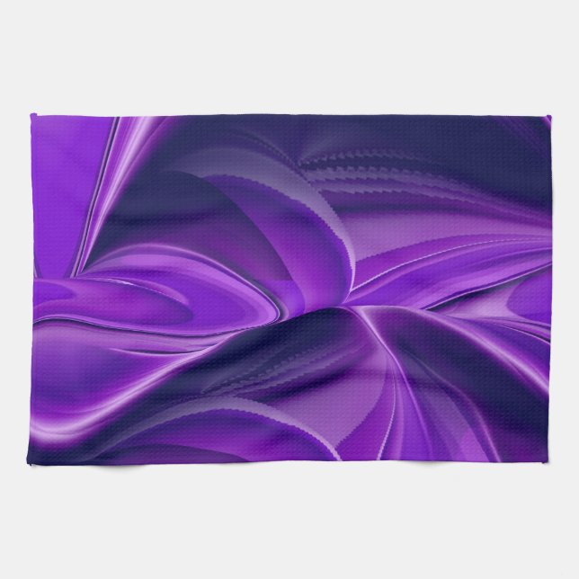 Purple Dream , Abstract Fantasy Rainbow-Art Tea Towel (Horizontal)