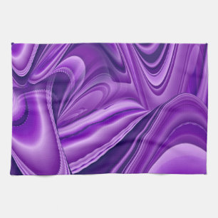 Purple Dream , Abstract Fantasy Rainbow-Art Tea Towel