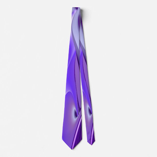 Purple Dream , Abstract Fantasy Rainbow-Art Tie (Front)