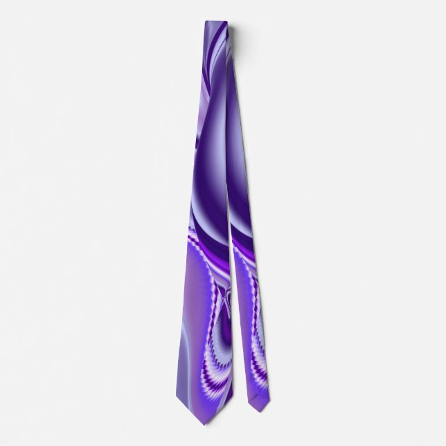 Purple Dream , Abstract Fantasy Rainbow-Art Tie (Front)