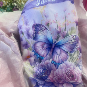 Purple Dream Butterfly Apron