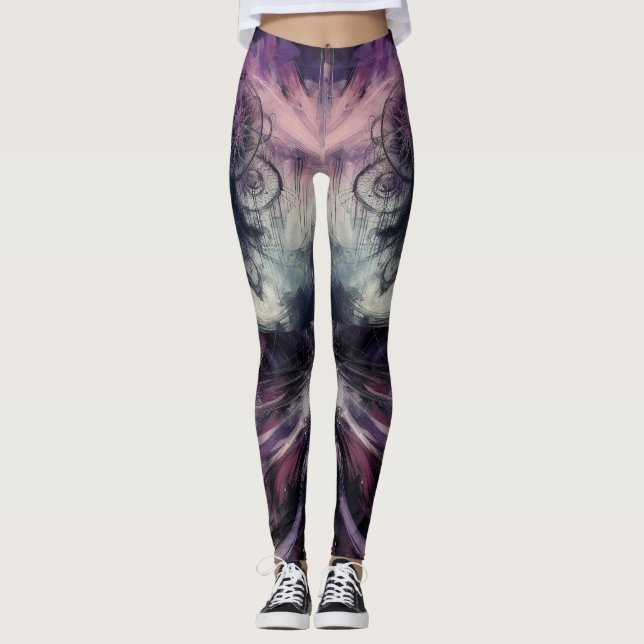 PURPLE DREAM CATCHER LEGGINGS (Front)
