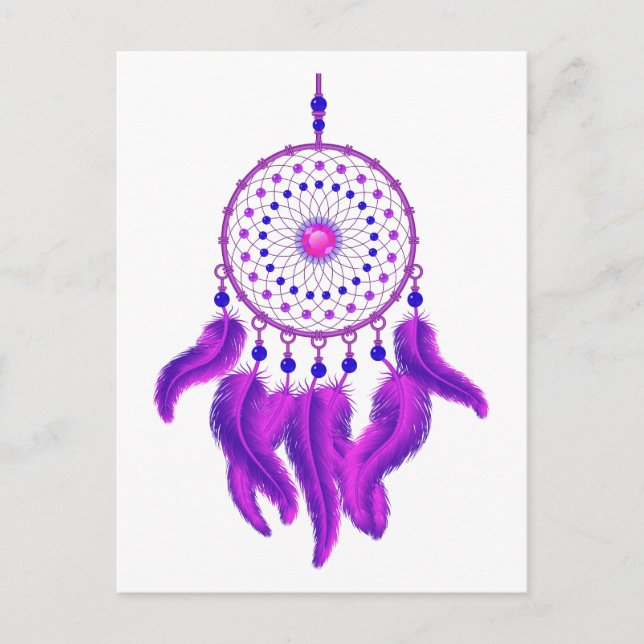 Purple Dream Catcher Postcard (Front)