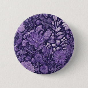 Purple Dream Elegant Botanical Design inspired by 6 Cm Round Badge