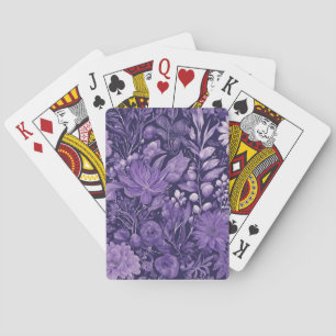 Purple Dream Elegant Botanical Design inspired by Playing Cards