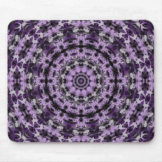 Purple Dream Kaleidoscope Mouse Mat (Front)