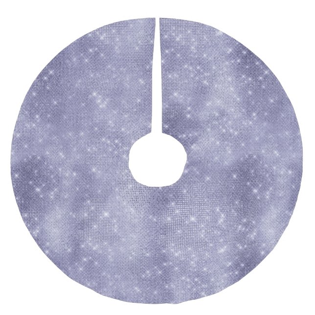Purple Dream Sparkle Brushed Polyester Tree Skirt (Front)