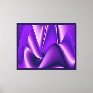 Purple Dreams, Abstract Fantasy Rainbow Art Canvas Print