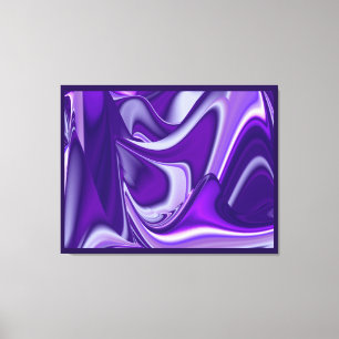 Purple Dreams, Abstract Fantasy Rainbow Art Canvas Print