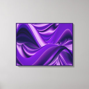 Purple Dreams, Abstract Fantasy Rainbow Art Canvas Print