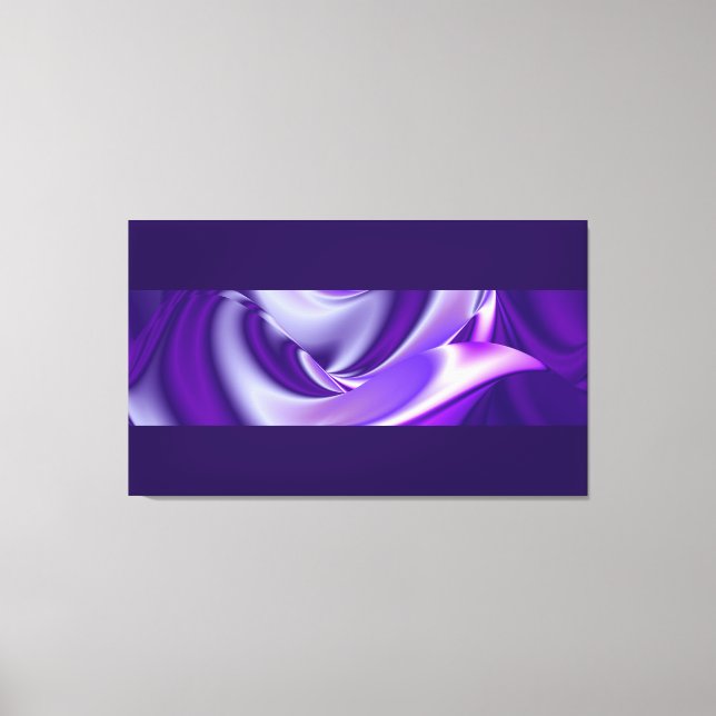 Purple Dreams, Abstract Fantasy Rainbow Art Canvas Print (Front)