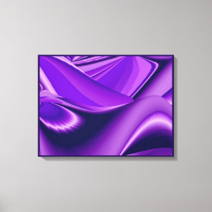 Purple Dreams, Abstract Fantasy Rainbow Art Canvas Print