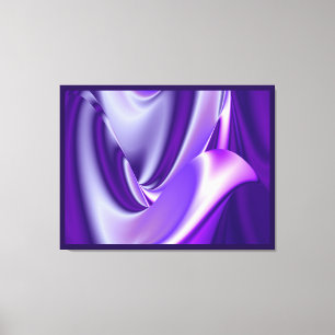 Purple Dreams, Abstract Fantasy Rainbow Art Canvas Print